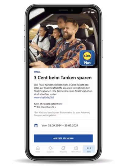 ⛽ Lidl Plus App: 3ct pro Liter Benzin/Diesel bei Shell sparen
