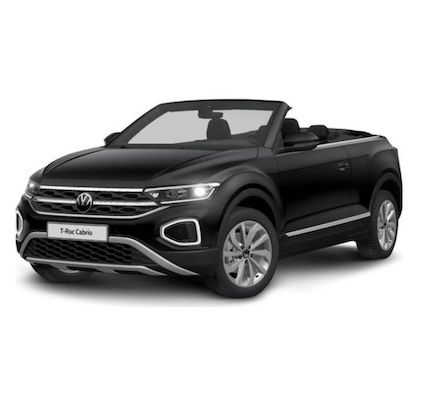 VW T-Roc Cabriolet 1.5 TSI mit 150 PS für 299€ mtl. – LF 0.57