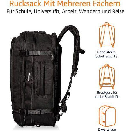 Amazon Basics Reiserucksack mit 25+10L für 39,26€ (statt 47€)