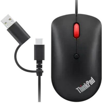 Lenovo ThinkPad USB C Wired Compact Mouse für 9€ (statt 13€)