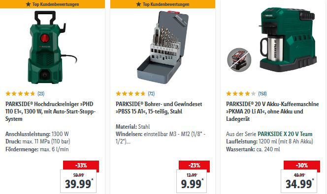 Lidl: 15% Extra auf Garten + Baumarkt   z.B. Metallbandsäge für 115,60€ (statt 150€)