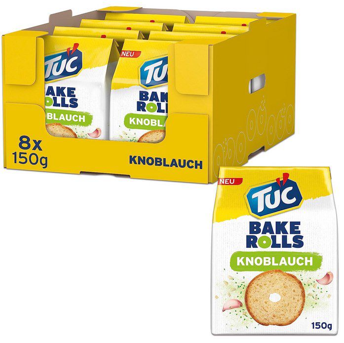 8x TUC Bake Rolls Knoblauch & Tomate Olive ab 11,39€ (statt 16€)