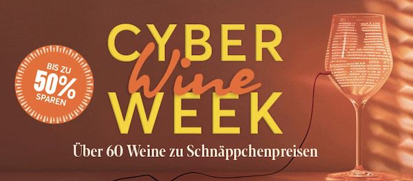 🍷🍇 Vinos: bis  50% auf Weine im Black Week Sale + GRATIS Flasche ab 89€