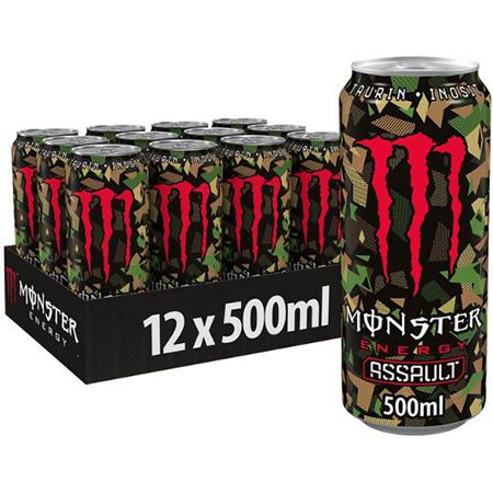 12er Pack Monster Energy Assault Energy Drink, 0,5L ab 11,69€ (statt 18€)