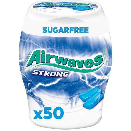 6 x 50er Pack Airwaves Kaugummi Strong, Zuckerfrei ab 9,98€ (statt 18€)