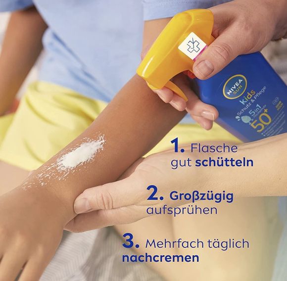 Nivea Sun Kids Schutz & Pflege LSF 50+ Sonnenspray für 8,32€ (statt 11€)