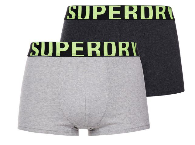 2er x Superdry Logo Herren Boxershorts Bio Baumwolle ab 9,56€ (statt 19€)