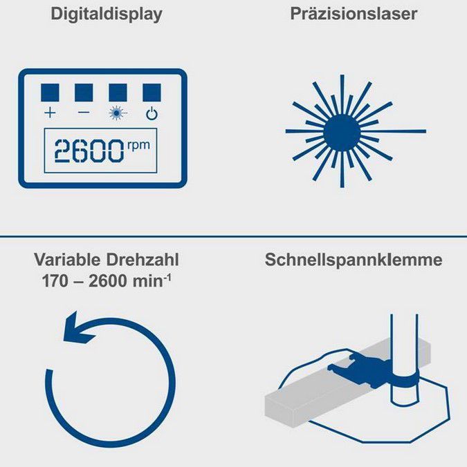 Scheppach DP60 digitale Tischbohrmaschine mit Laser für 139,90€ (statt 165€)