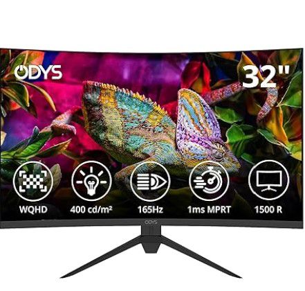 ODYS XP32 PRO 32″ WQHD Curved Monitor 165Hz für 189,99€ (statt 230€)