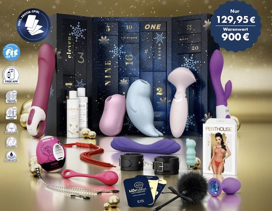 Eis.de Premium Adventskalender inkl. 6 Satisfyer für 129,95€   Warenwert 900€ 😂