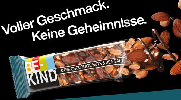 Wieder da! BE KIND  Snacks gratis ausprobieren