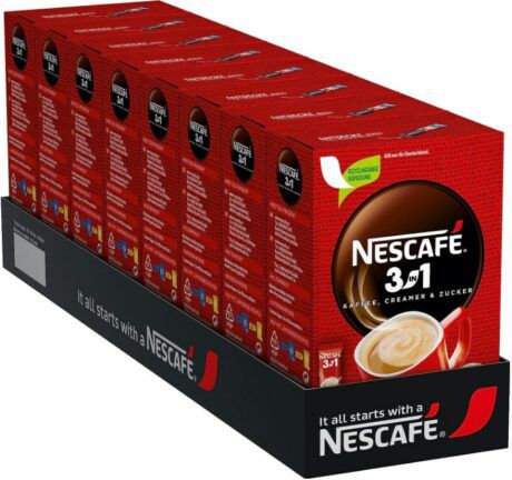 NESCAFÉ 3 in 1 Getränkepulver Sticks 8 x 10 Stück ab 14,32€ (statt 20€)