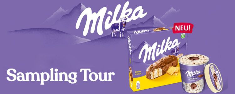 Erinnerung! Milka Eis ist auf TOUR!