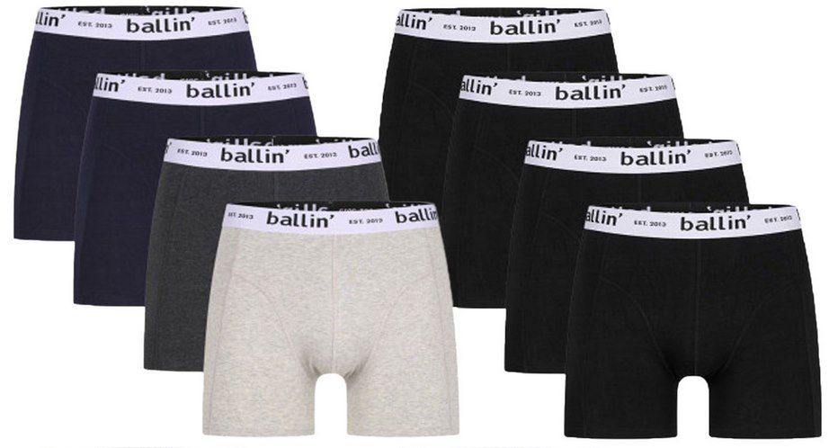 8x Pack Ballin Est. 2013 Boxershorts mit Bund für 29,69€ (statt 47€)