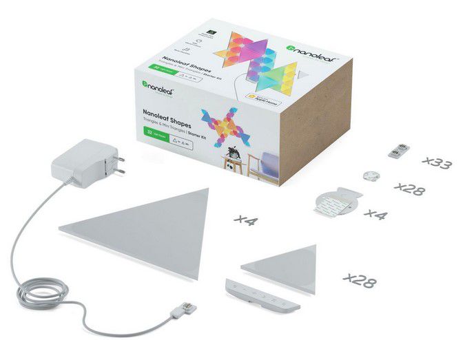 Nanoleaf Shapes Triangle & Minis Starter Kit 32 Panels für 162€ (statt 270€)