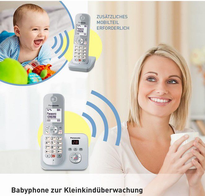 Panasonic KX TG6861GS DECT Haustelefon für 34,99€ (statt 50€)