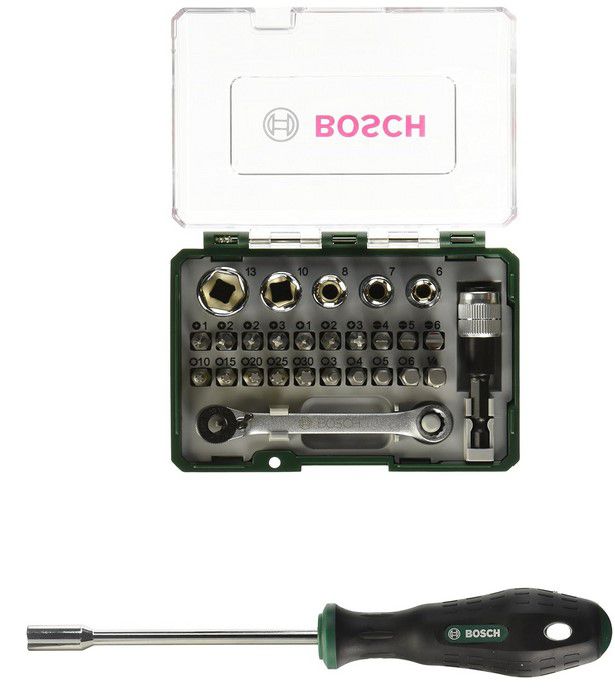 Bosch Mini Ratschen-Set 27-tlg. für 13,99€ (statt 19€)