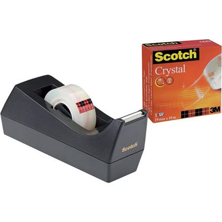 2x Scotch C38 Tischabroller + Scotch Crystal Klebeband für 8,98€ (statt 14€)