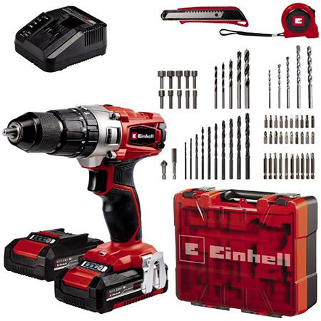 Einhell TE CD 18/2 Li i +64 Akku Schlagbohrschrauber Set für 99,99€ (statt 129€)