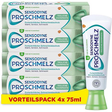 4er Pack Sensodyne ProSchmelz Zahnpasta, 75ml ab 13,11€ (statt 15€)