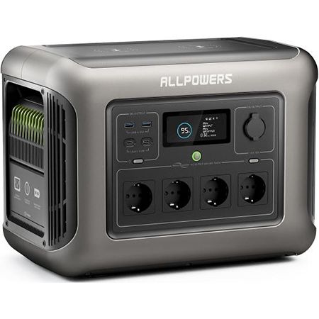 ⚡️ Allpowers R1500 Tragbare LiFePO4 Powerstation mit 1.152Wh für 464,99€ (statt 544€)