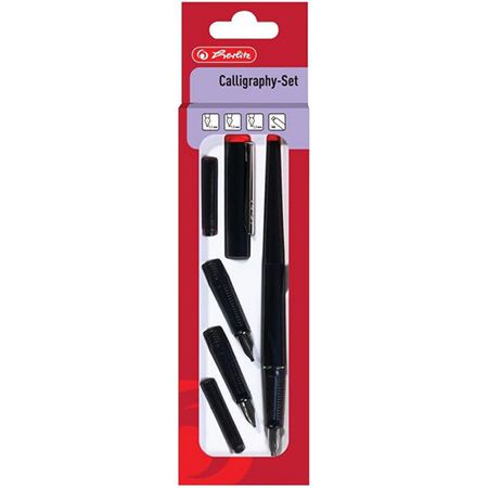 Herlitz Füllhalter Kalligraphie Set, 5 teilig für 4,85€ (statt 8€)