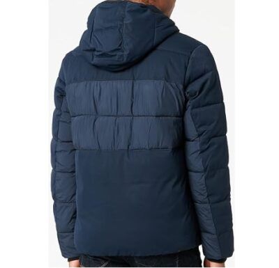 Tom Tailor Pufferjacke mit abnehmbarer Kapuze in Blau für 46,99€ (statt 100€)