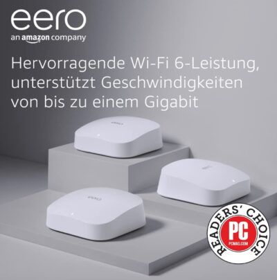 3er Set Amazon eero Pro WLAN-Mesh-System für 249,99€ (statt 407€)