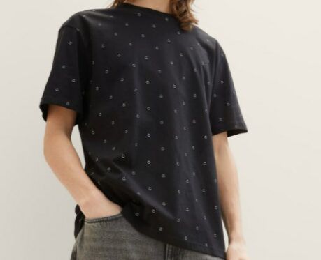 Tom Tailor Denim T Shirt mit kleinen Smiley Prints für 6,99€ (statt 12€)