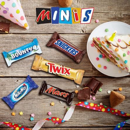 Mixed Minis Beutel mit Snickers, Mars, Bounty, etc., 400g ab 3,22 (statt 4,79€)