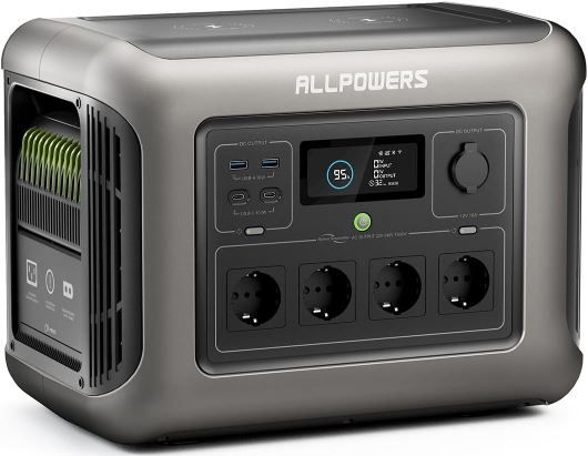 Allpowers R1500 Tragbare LiFePO4 Powerstation mit 1.152Wh für 524,99€ (statt 1.100€)