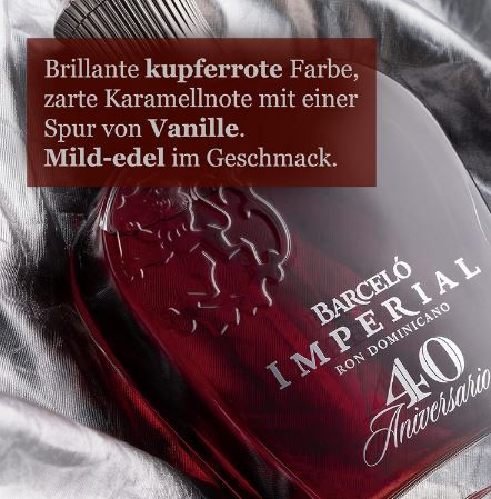 Ron Barceló Premium Blend 40 Aniversario Rum in Geschenkbox für 101,99€ (statt 120€)