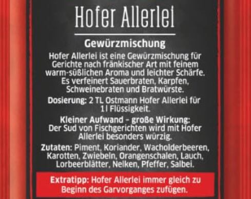 15er Pack Ostmann Hofer Allerlei (15 x 10 g) ab 14,35€ (statt 25€)