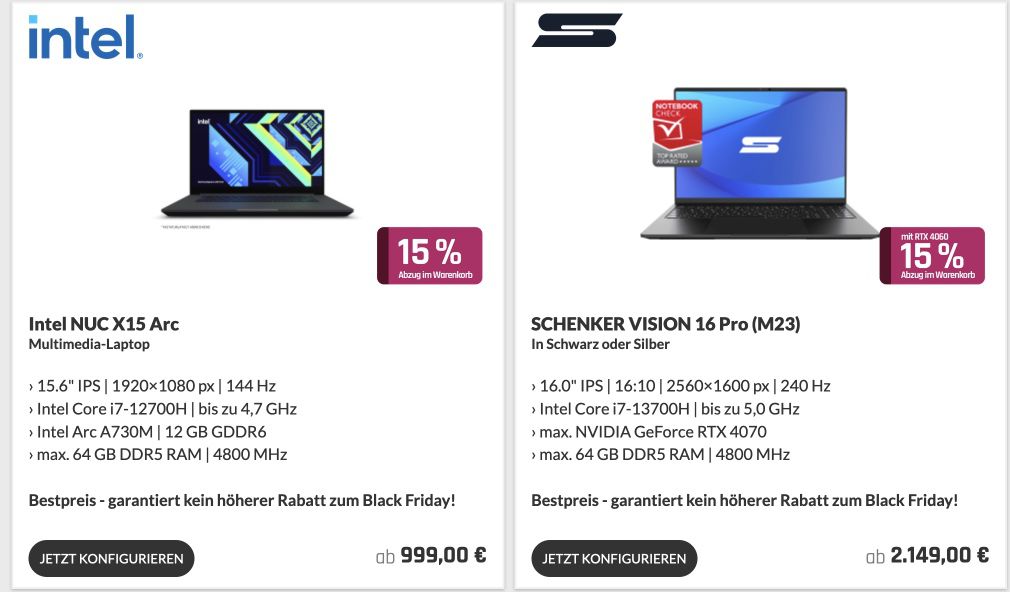 Bestware Singles Days: bis zu 15% Rabatt + 50€ Extra auf Gaming Laptops & PCs