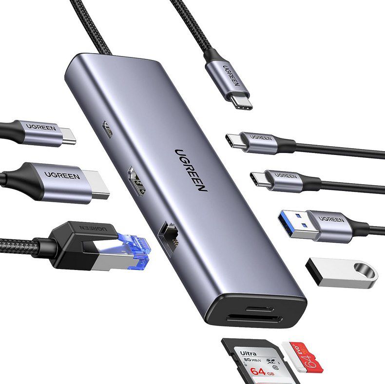 UGREEN Revodok USB C Hub mit 4k 60Hz &100W PD für 39,99€ (statt 60€)