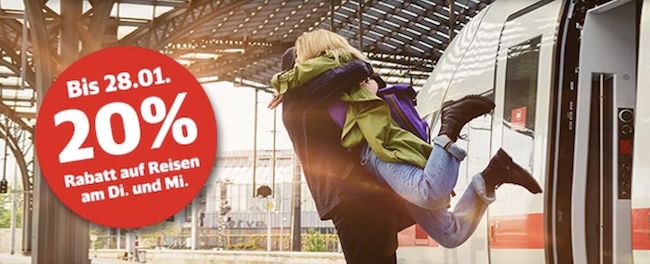 Deutsche Bahn Sparpreis Aktion   Fahrt ab 14,39€ in der 2. Klasse