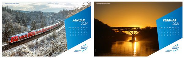 Kostenloser Bahnland Bayern Wandkalender 2025