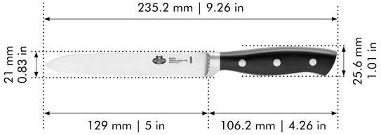 Zwilling Ballarini Brenta Universalmesser mit Wellenschliff, 13cm für 12,90€ (statt 21€)