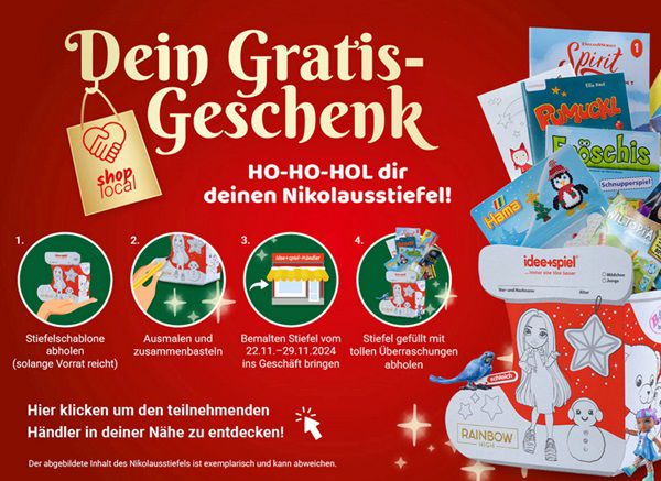 gratis: Nikolaus Aktion bei idee+spiel