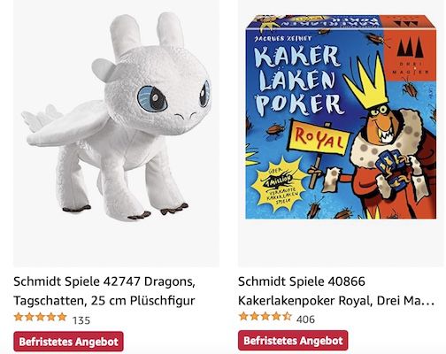 Amazon: Puzzle, Brettspiele & Holzspielwaren von Schmidt Spiele