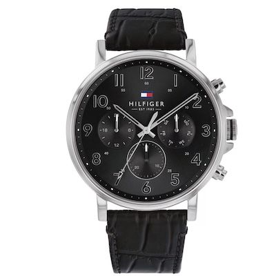 Tommy Hilfiger Herren Quarz Uhr mit Leder Armband für 107€ (statt 140€)