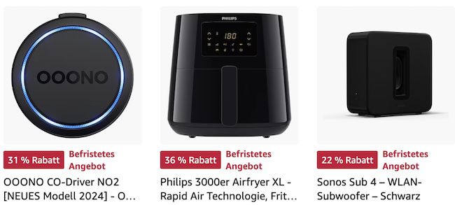 🎁🎅 Amazon Last Minute Angebote   z.B. Philips Airfryer XL für 89€ (statt 98€)