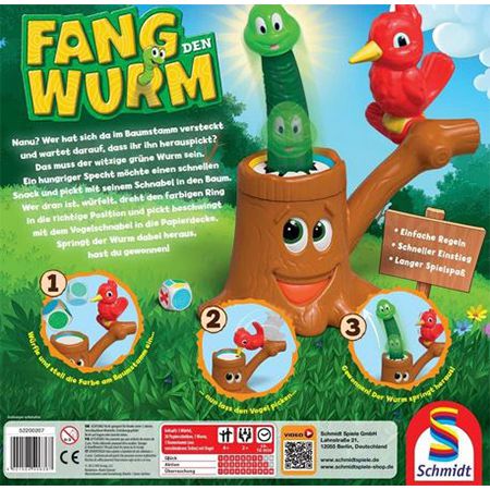 Schmidt Spiele 40638 Fang den Wurm, Kinderspiel für 12,99€ (statt 18€)