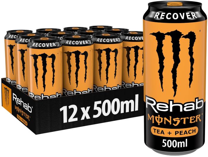 12x Monster Energy Rehab Peach Energy Iced Tea ab 10€ (statt 18€)