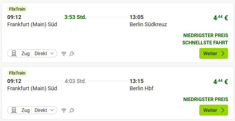 🚅 Flixtrain Tickets ab 4,44€ für ganz Deutschland