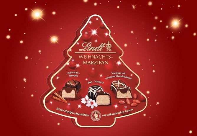 Lindt Weihnachts Marzipan Selection Pralinen, 175g für 7,79€ (statt 16€)