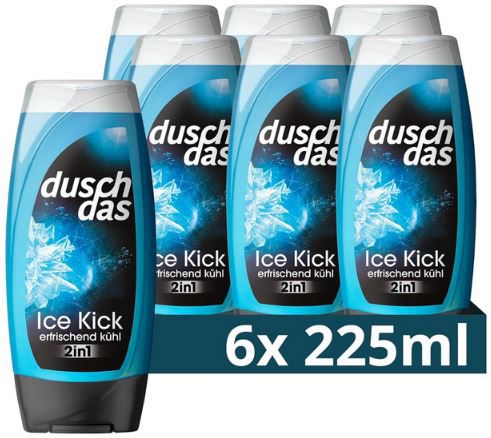 6er Pack Duschdas 2 in 1 Ice Kick Duschgel & Shampoo ab 5,64€ (statt 9€)