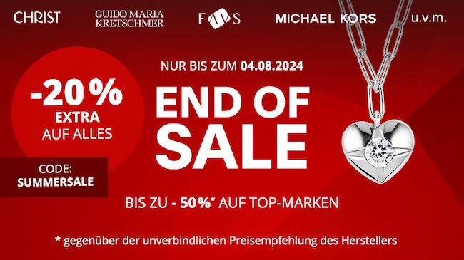 ⌚💍 Christ Uhren & Schmuck Sale + 20% Extra Rabatt auf ALLES (auch Garmin)