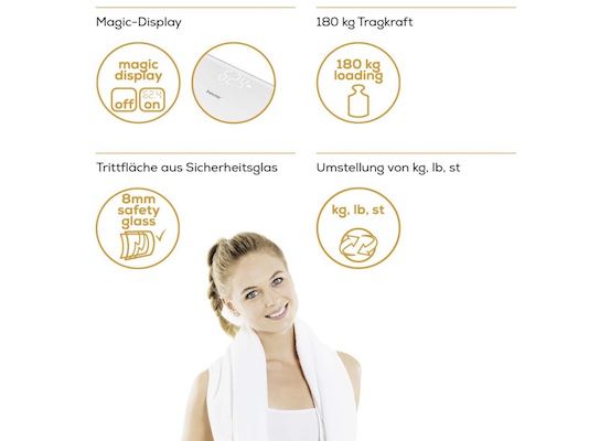 Beurer GS 225   digitale Personenwaage 17,99€ (statt 27€)