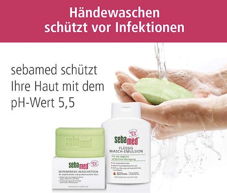 400ml Sebamed Flüssig Wasch Emulsion Olive Nachfüllbeutel für 2,95€ (statt 4,25€)